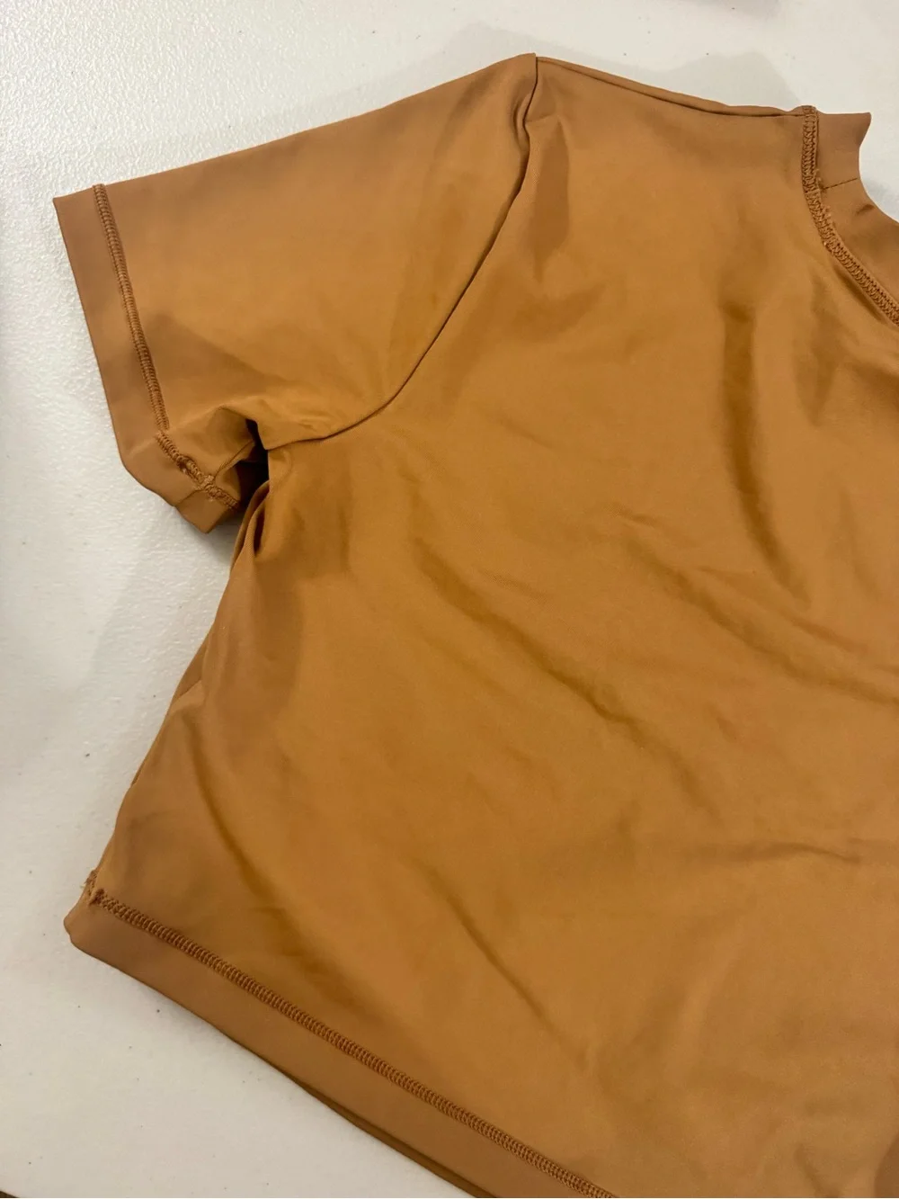 SKIMS Swim short sleeve cropped tee S